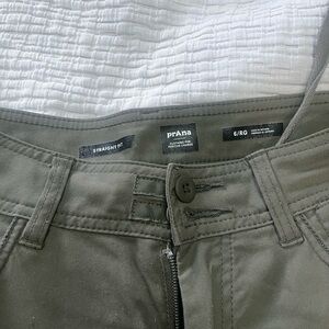 prAna Olive Green Straight Fit Pants
